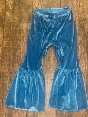 Blue Velvet Kids Flared Bottoms